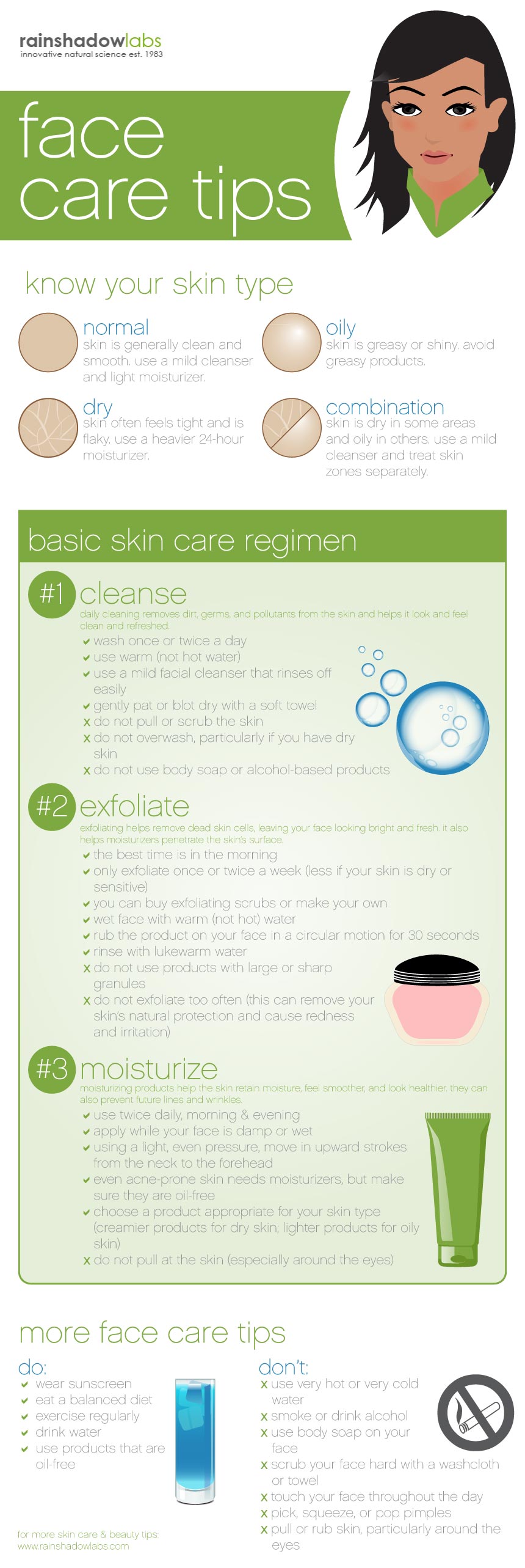 Face Care Tips( Infographic) | Tips for Natural Beauty