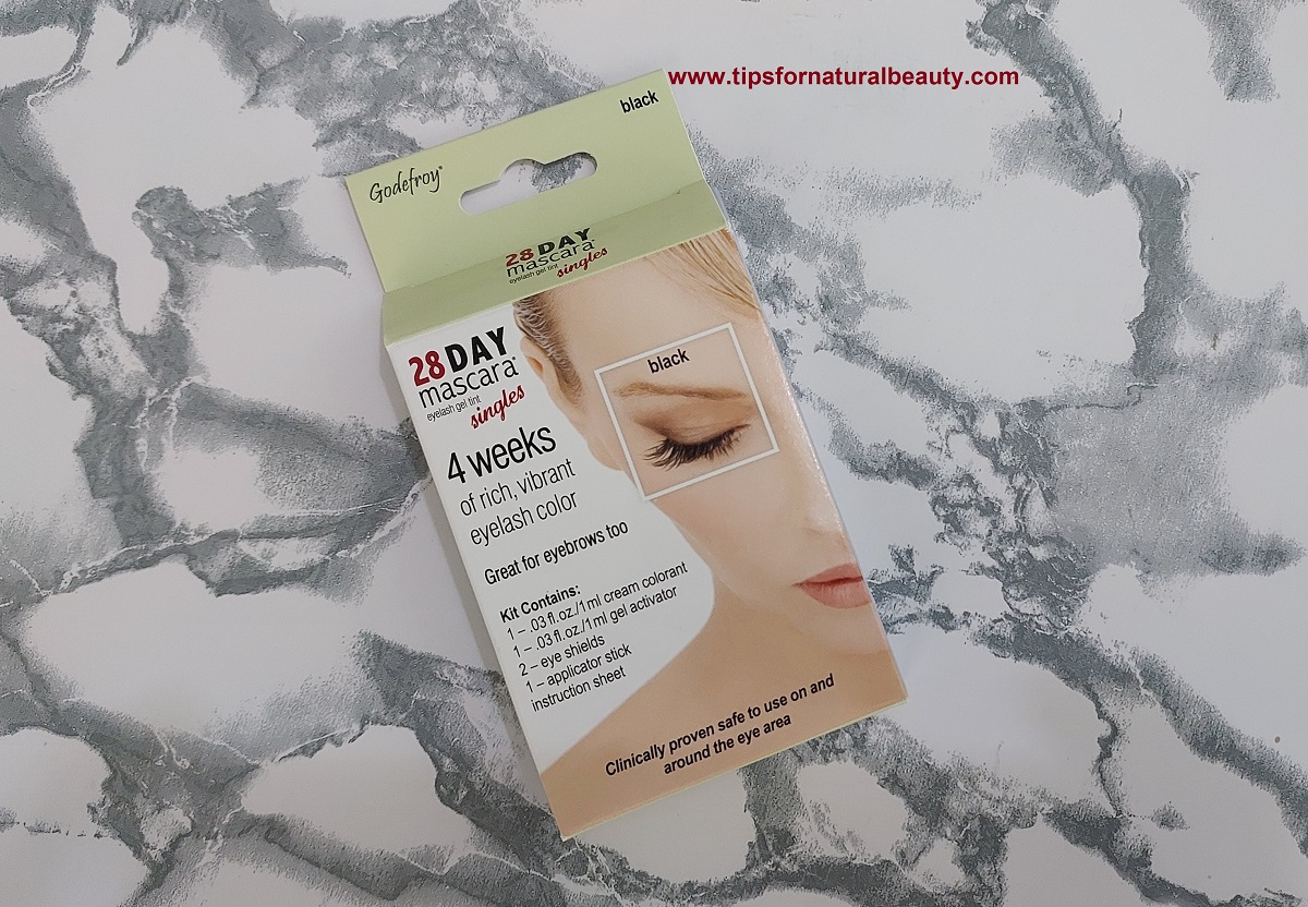 Godefroy 28DAY MASCARA Eyelash Gel Tint Review Tips for Natural Beauty